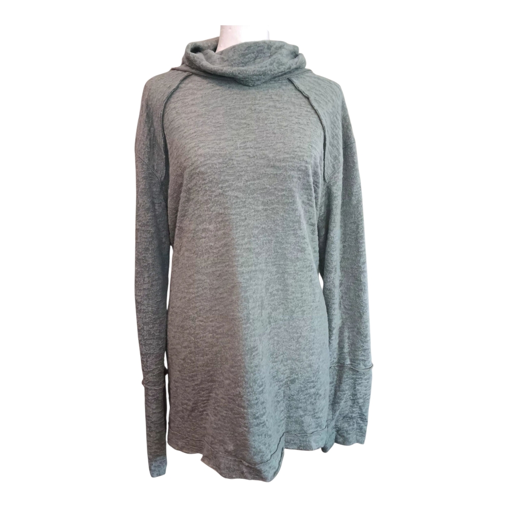 Women's Heather Sage Green Lightweight Sweater